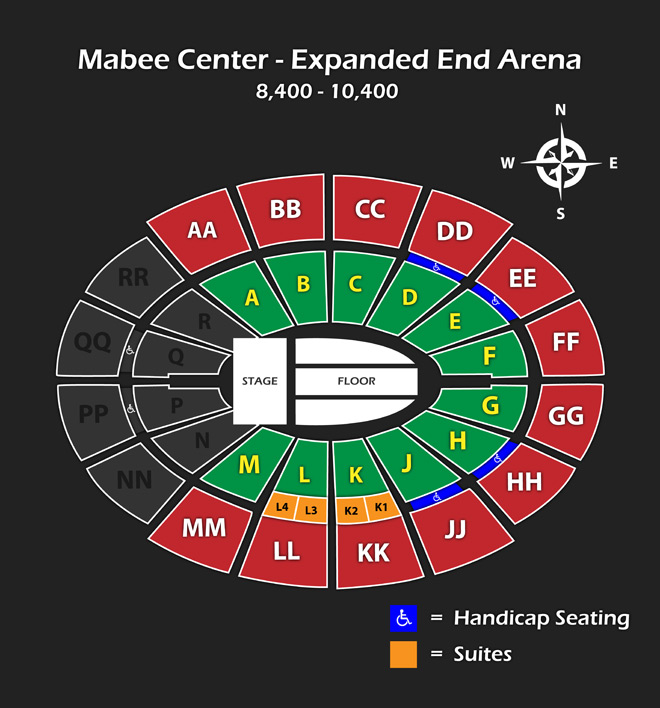 Mabee Center Tulsa Ok Seating Chart